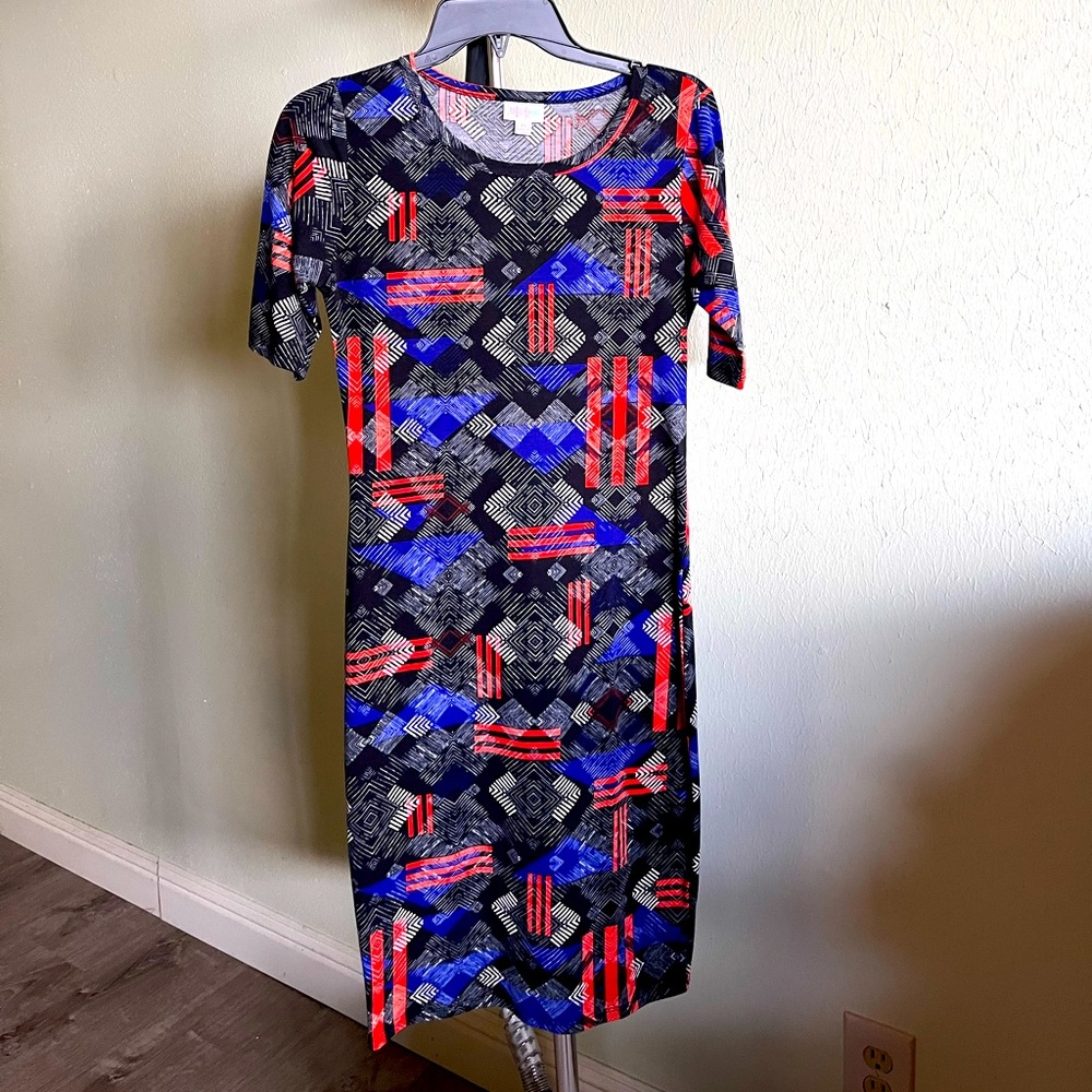 XS LuLaRoe dress Julia graphic pattern